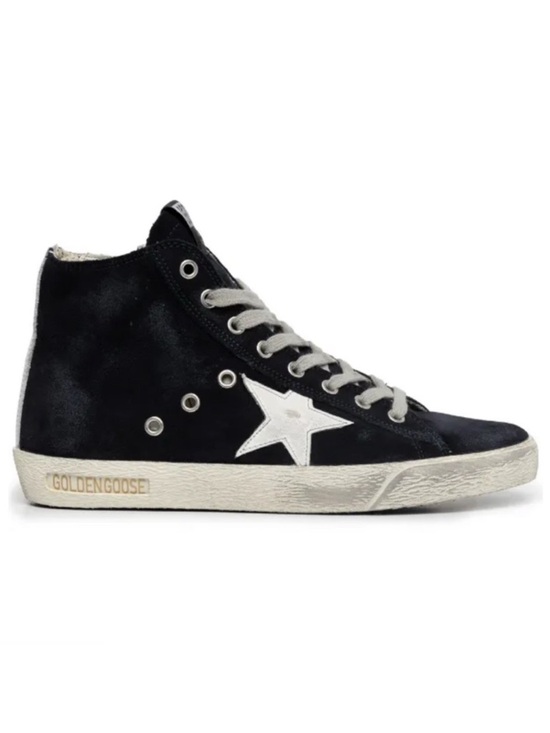 Golden Goose Shoes - NEW! GGDB GOLDEN GOOSE Navy Suede Francy Side-Zip Sneakers size 39 New in Box!